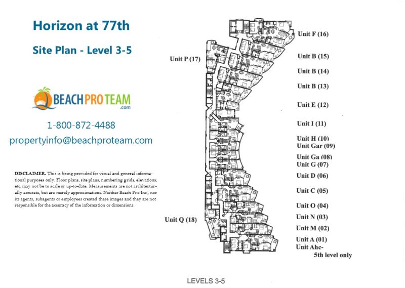 Horizon at 77th Site Plan Level 3-5